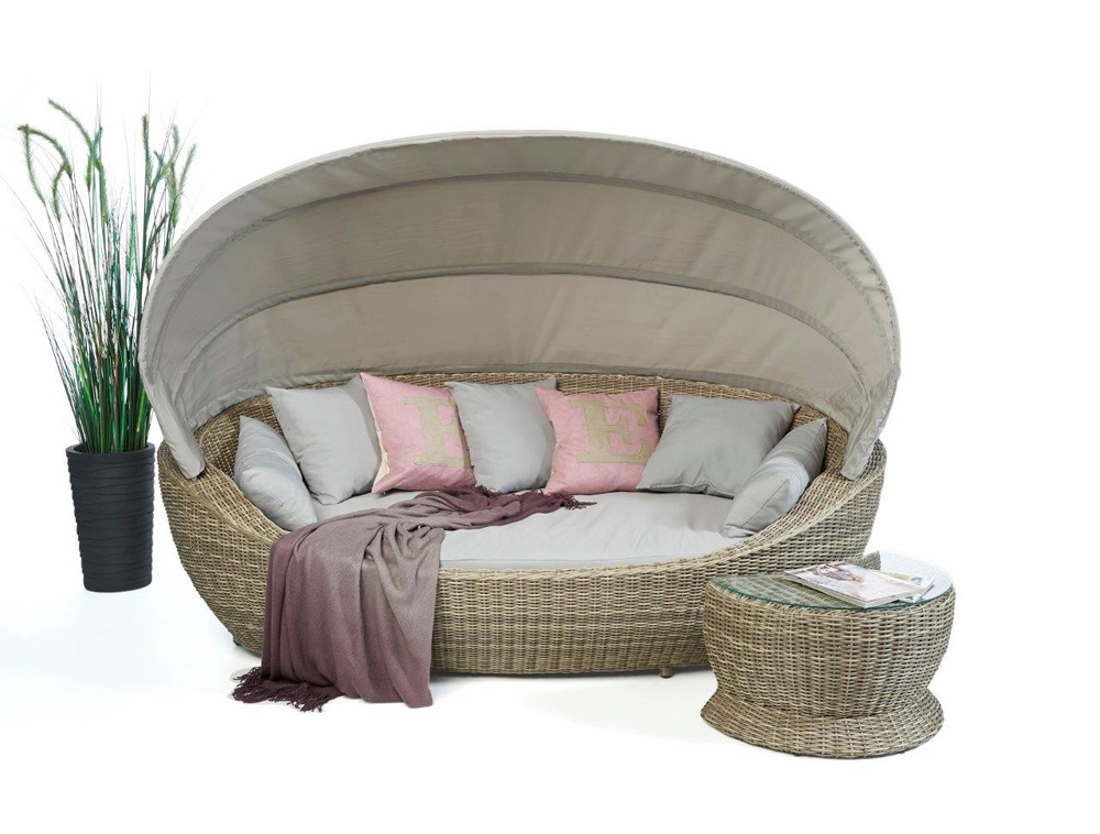 Summerdream Rattan Sonnenliege Spicy beige