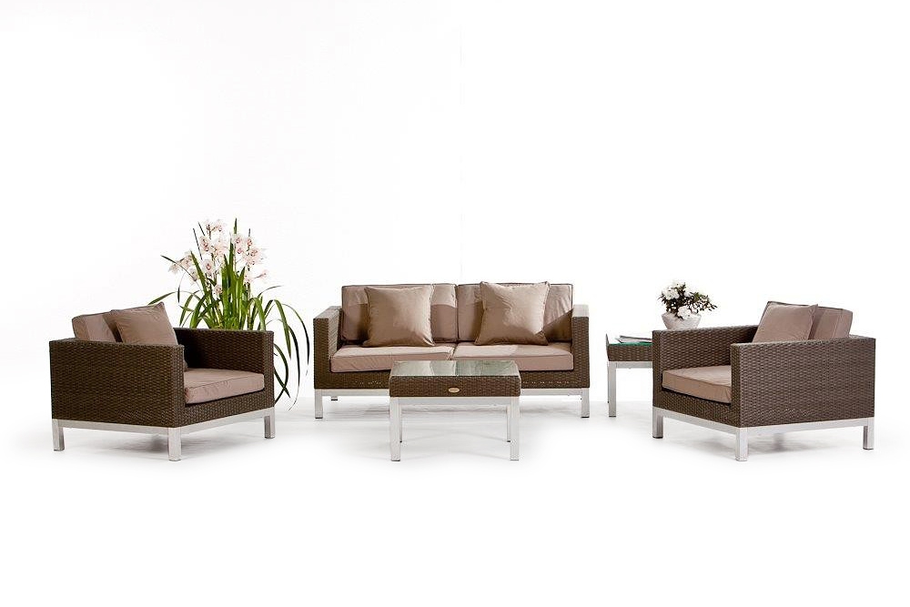 Überzug sandbraun für Baires Rattanmöbel