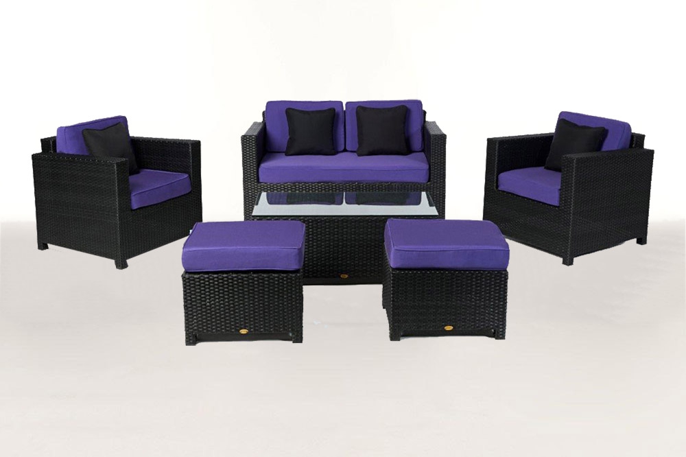 Polsterbezug für Rattan Lounge Summertime violett