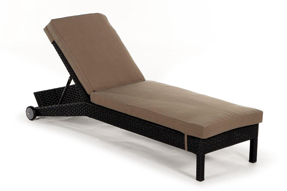 Polsterbezug beige für die Rattan Liegestuhl Verona