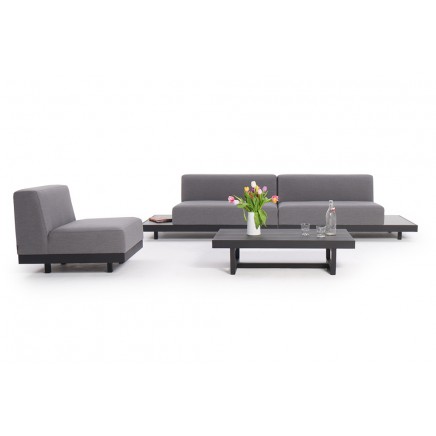 Gartenlounge Trinity grau 