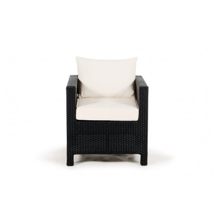 Rattan Dining Sessel Cefilo black