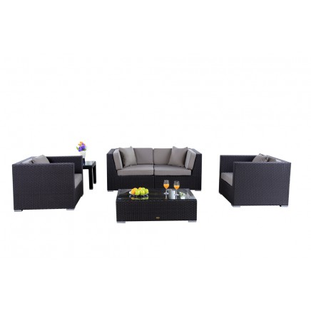 Bao Rattan Lounge Polsterbezug sand brown
