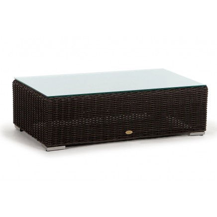 Bahama Rattan Lounge Glasplatte für Bank