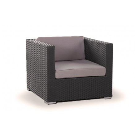 Rattan Lounge Panama Chefsessel brown