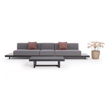 Outdoor Lounge Jessica grau 