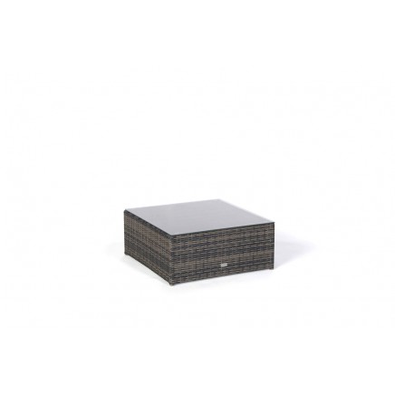 Santa Cruz Rattan Lounge brown Glasplatte für Hocker