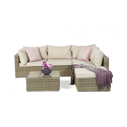 Rattan Lounge Polsterbezug Good Times sandbraun