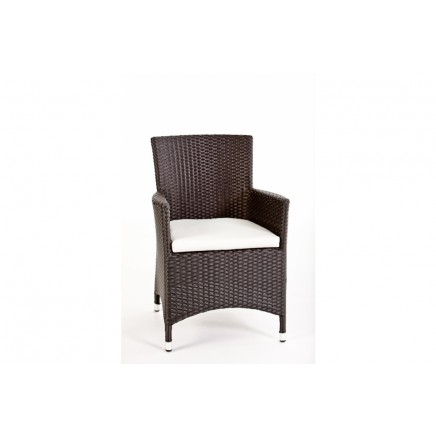 Rattan Stuhl Toscana schwarz