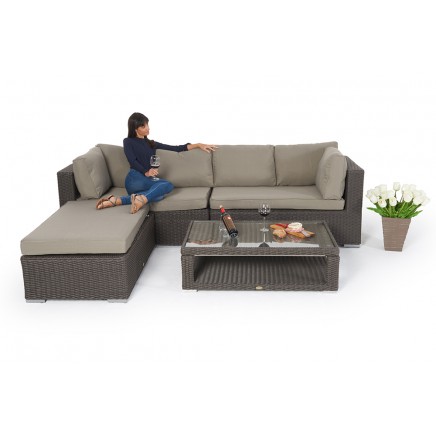 Caprio Rattan Gartenmöbel braun