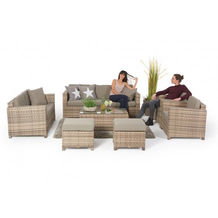 Momoko Special Rattan Sofa Gartenset natural