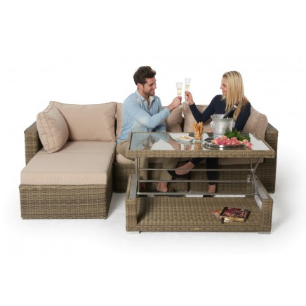Thelma Rattan Lounge Gartenmöbel natural 