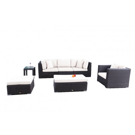 Rattan Lounge Polsterbezug beige Marrakesch Special