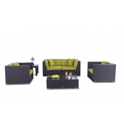 Bao Rattan Lounge Polsterbezug lime