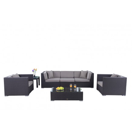 Bahama Rattan Lounge Gartenmöbel braun