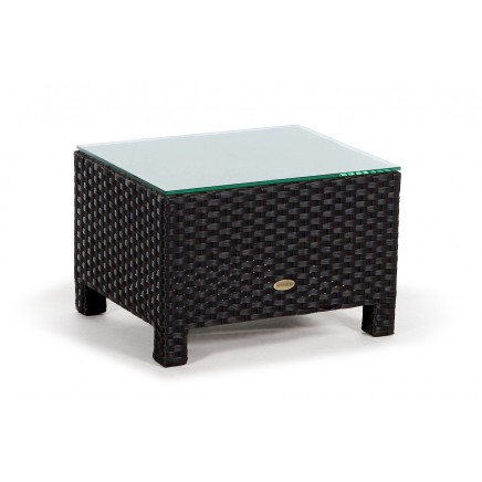 Rattan Lounge Gartenmöbel Samoa Glasplatte für Hocker
