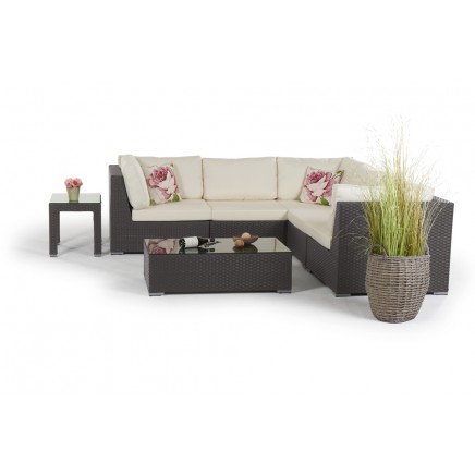Palm Beach Rattan Lounge braun