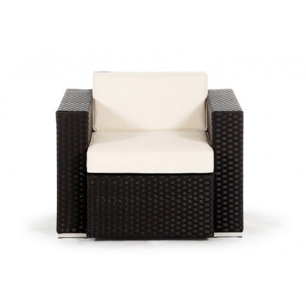 Rattan Lounge Casablanca Sessel brown
