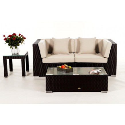 Polsterbezug Colon Rattan Lounge beige