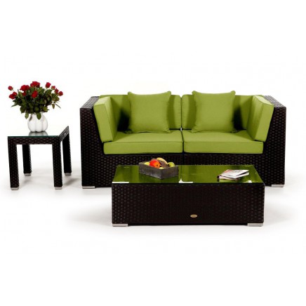 Polsterbezug Colon Rattan Lounge green