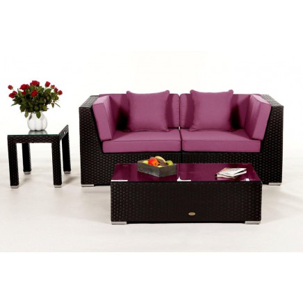 Polsterbezug Colon Rattan Lounge lila
