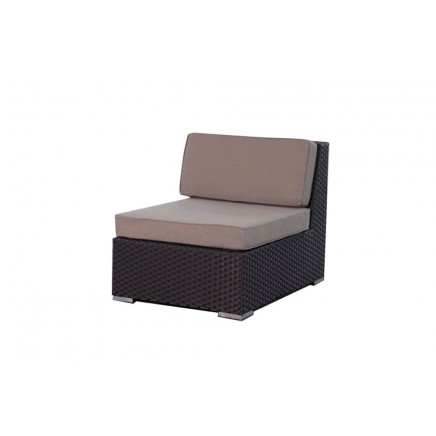 Gartenlounge Panama Mittelteil braun