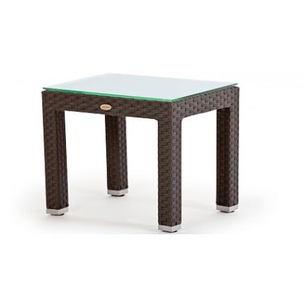 Gartenlounge Panama Seitentisch braun