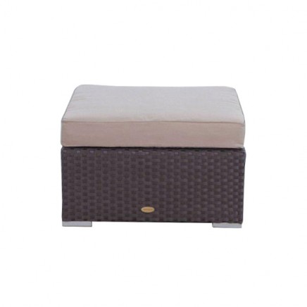 Gartenlounge Panama Fusshocker braun