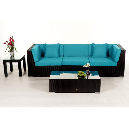 Rattanmöbel Polsterbezug Las Lomas aqua