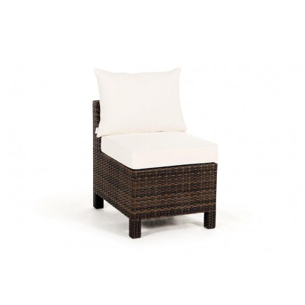 Rattan Lounge Mittelteil Gaia mixed brown