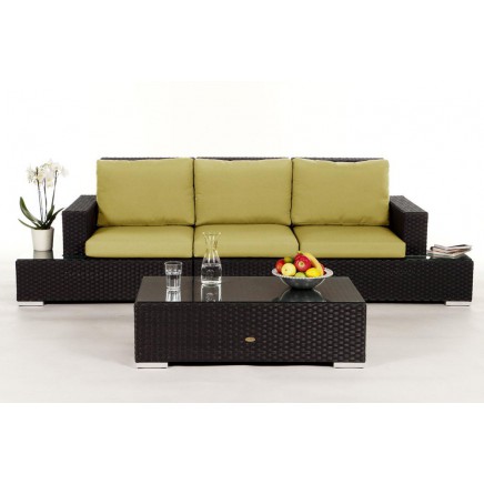 Rattanmöbel Selene Polsterbezug lime
