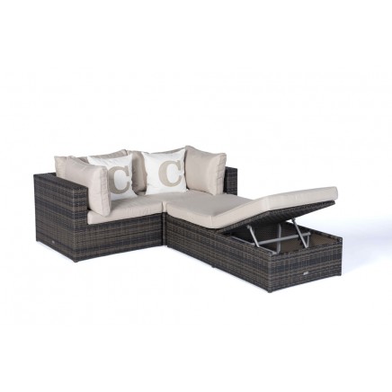 Santa Cruz Rattan Lounge Gartenmöbel braun