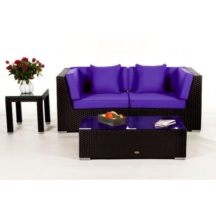 Polsterbezug Colon Rattan Lounge violett