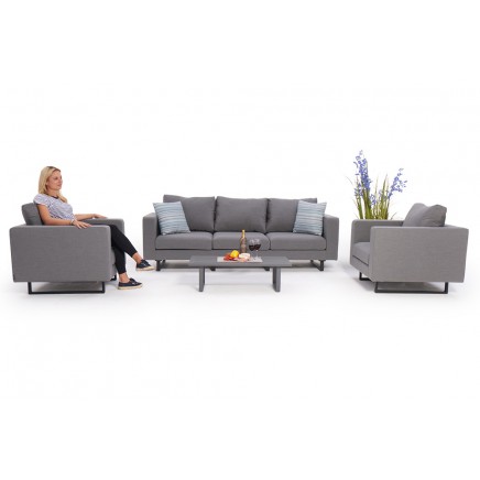 Salina Sunbrella Stoff Garten Lounge grau