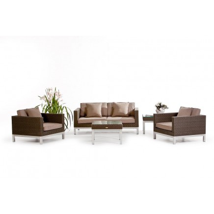 Gartenlounge Polsterbezug Baires sand brown