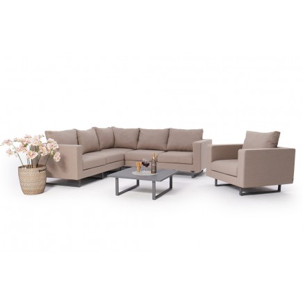 Yamenda Deluxe Outdoor Lounge wetterfest sandbraun