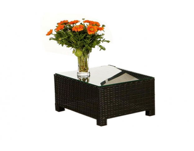 Beistelltisch für Rattan Liege Florentina black