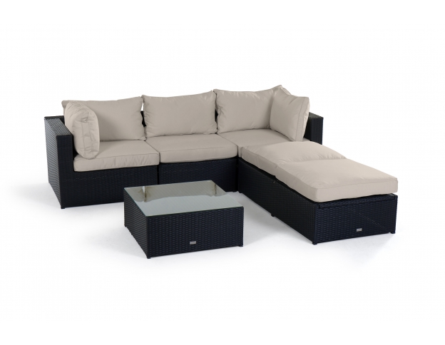 Biarritz Rattan Lounge Polsterbezug sandbraun