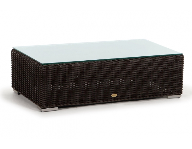 Rattan Lounge Allegra, Glasplatte für Bank