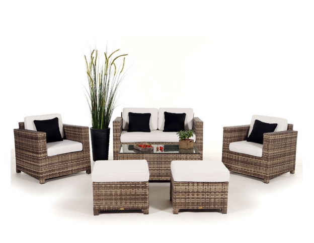 Rattan Gartenmöbel Lounge Diamond Natural