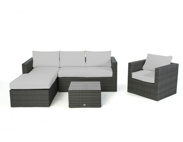 Polsterbezug grey Rattan Lounge Galicia rechts