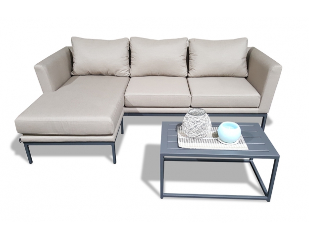 Gartenloungeset Bently sandbraun
