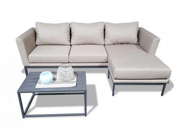Gartenloungeset Bently sandbraun