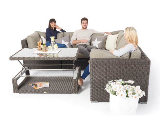 Gartenset Crystel XL Lounge braun