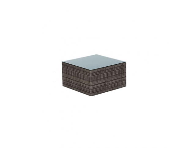 Glasplatte für Rattan Hocker der Bahia Lounge