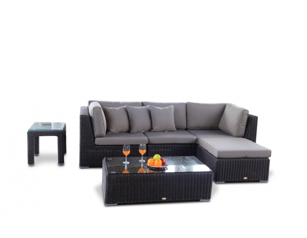 Rattan Lounge Gartenmöbel Marrakesch braun