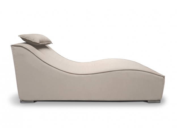 Liegestuhl modern Brella sandbraun