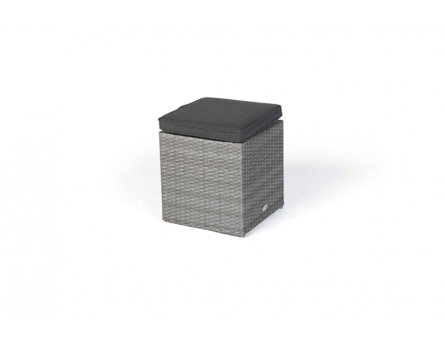 Lounge Dining Manila Rattan Hocker mix grau