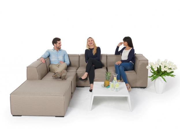 Outdoorstoff Sunbrella Sunibel Lounge Sanbraun gross