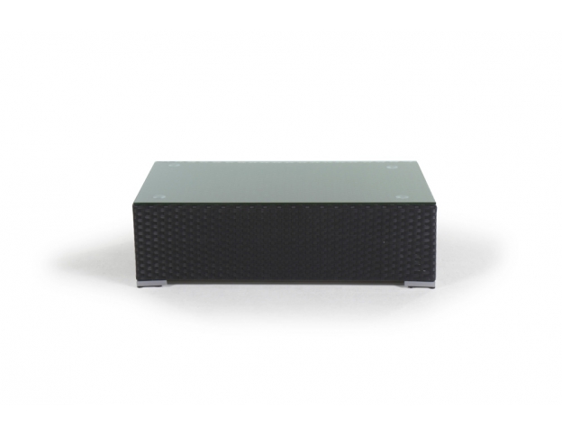 Rattan Bank Sherman mit Glasplatte